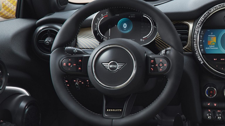 MINI Hatch بثلاثة أبواب -عجلة القيادة -جلد نابا