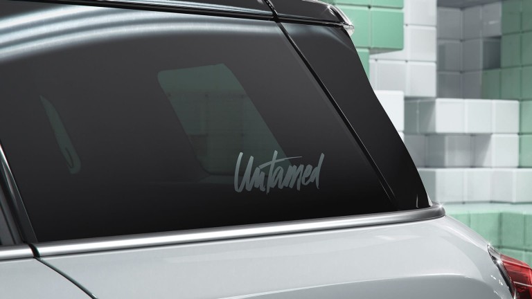 MINI Countryman Untamed الإصدار الجامح - رسومات على النافذة - شعار بخط اليد