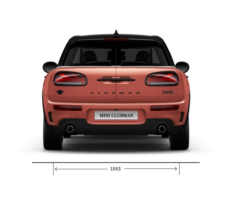 سيارة MINI Cooper - منظر خلفي - الأبعاد
