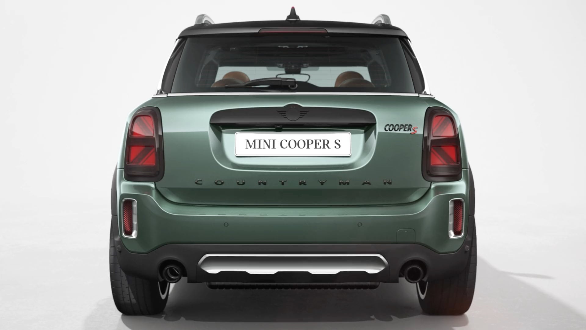سيارة MINI Countryman - منظر أمامي - أخضر وأسود
