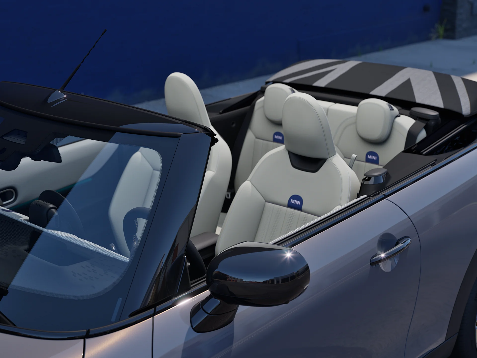السيارة MINI Cooper Convertible - التصميم الداخلي - المقاعد - الفرش والتنجيد
