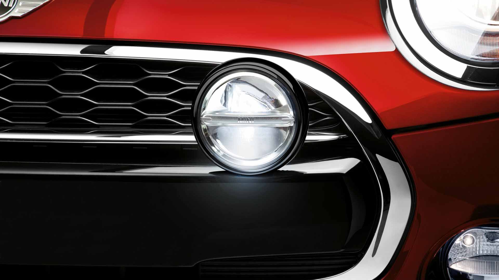 Mini cooper front lights top