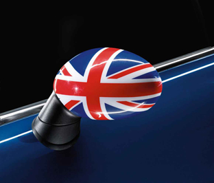 Mini union jack online mirror caps